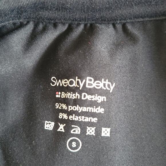 Sweaty Betty Zip Up Jacket Lightweight Black Pockets Sweatshirt Women Small - Picture 9 of 9